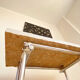 Coffee table in chromed rod