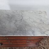 Commode Néo-Renaissance Henri II en loupe de noyer