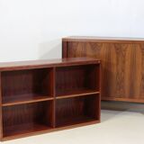 Rosewood sideboard and bookcase