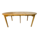 Table à manger ronde extensible en chêne, design danois du milieu du siècle, années 1960