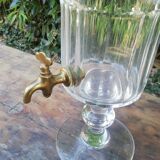 Val Saint_Lambert crystal-cut whiskey fountain