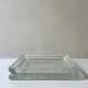 Nevada ashtray and pocket tray in tempered glass attributed to Perriand/Corbusier.
