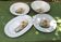 Salad bowl and 3 dishes porcelain Winterling Bavaria vintage