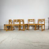 Ensemble de 5 chaises maison regain en orme