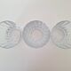Water or whisky glasses in cut glass