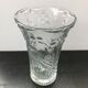 Vase design verre moulé décor cerises vintage