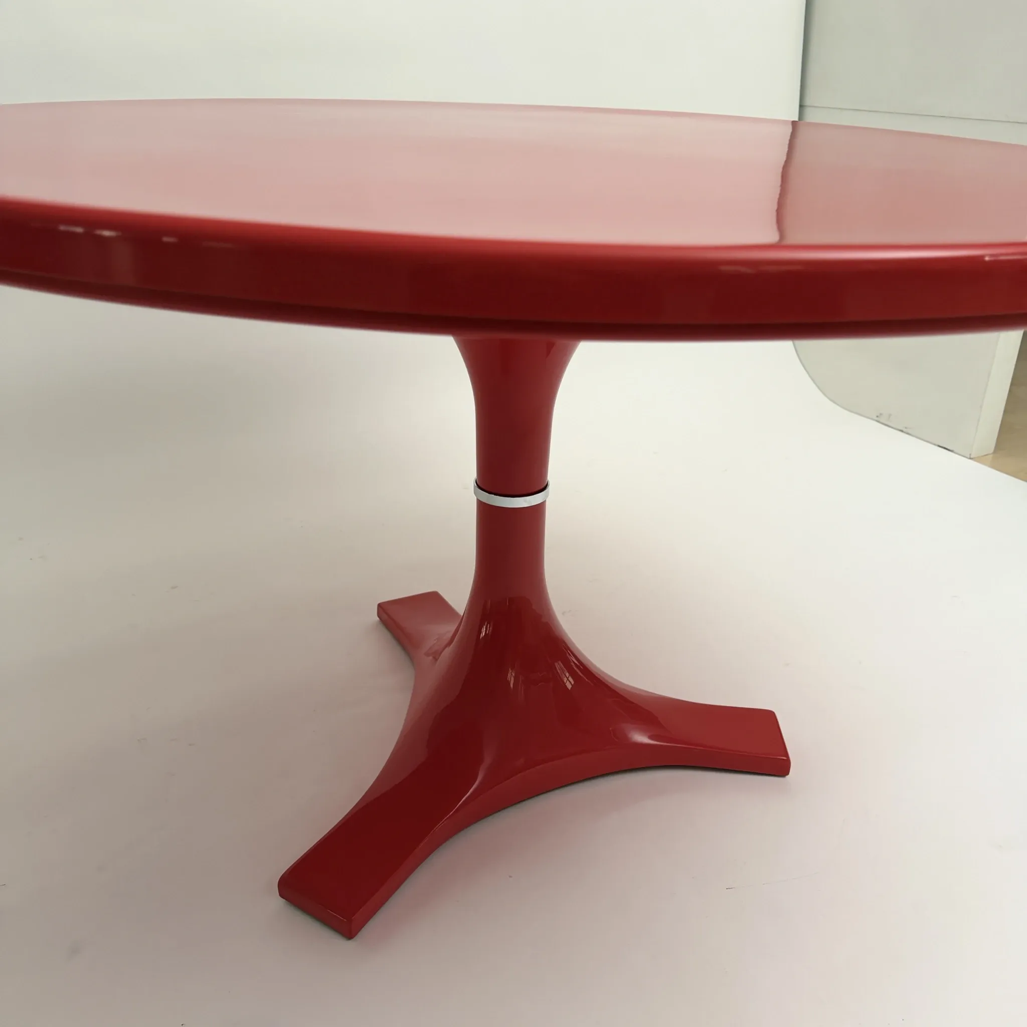 Red '4997' Dining Table by Gardella & Castelli for Kartell, Italy, 1970