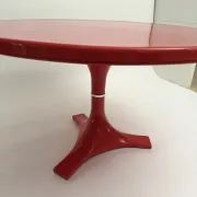Red '4997' Dining Table by Gardella & Castelli for Kartell, Italy, 1970