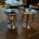 Pair of Medici shells in silver metal