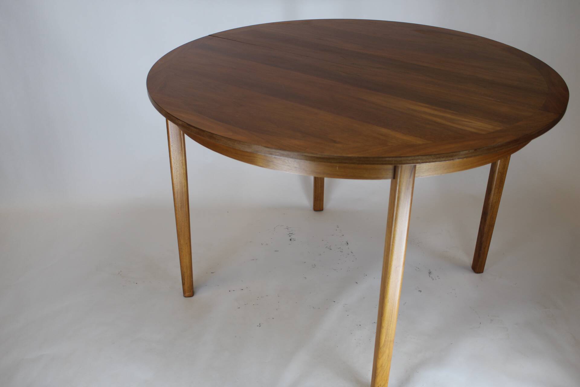 Vintage round teak dining table 4 feet diameter 110 cm Denmark