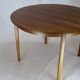 Vintage round teak dining table 4 feet diameter 110 cm Denmark