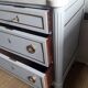Commode ancienne style Louis XVI peinte dessus marbre