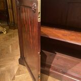 19th Century Italian Empire Mahogany Commode 2-Doors Cabinet
