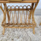 Pair of vintage rattan bedside table in 70s