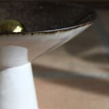 Unique piece flared lamp in stoneware