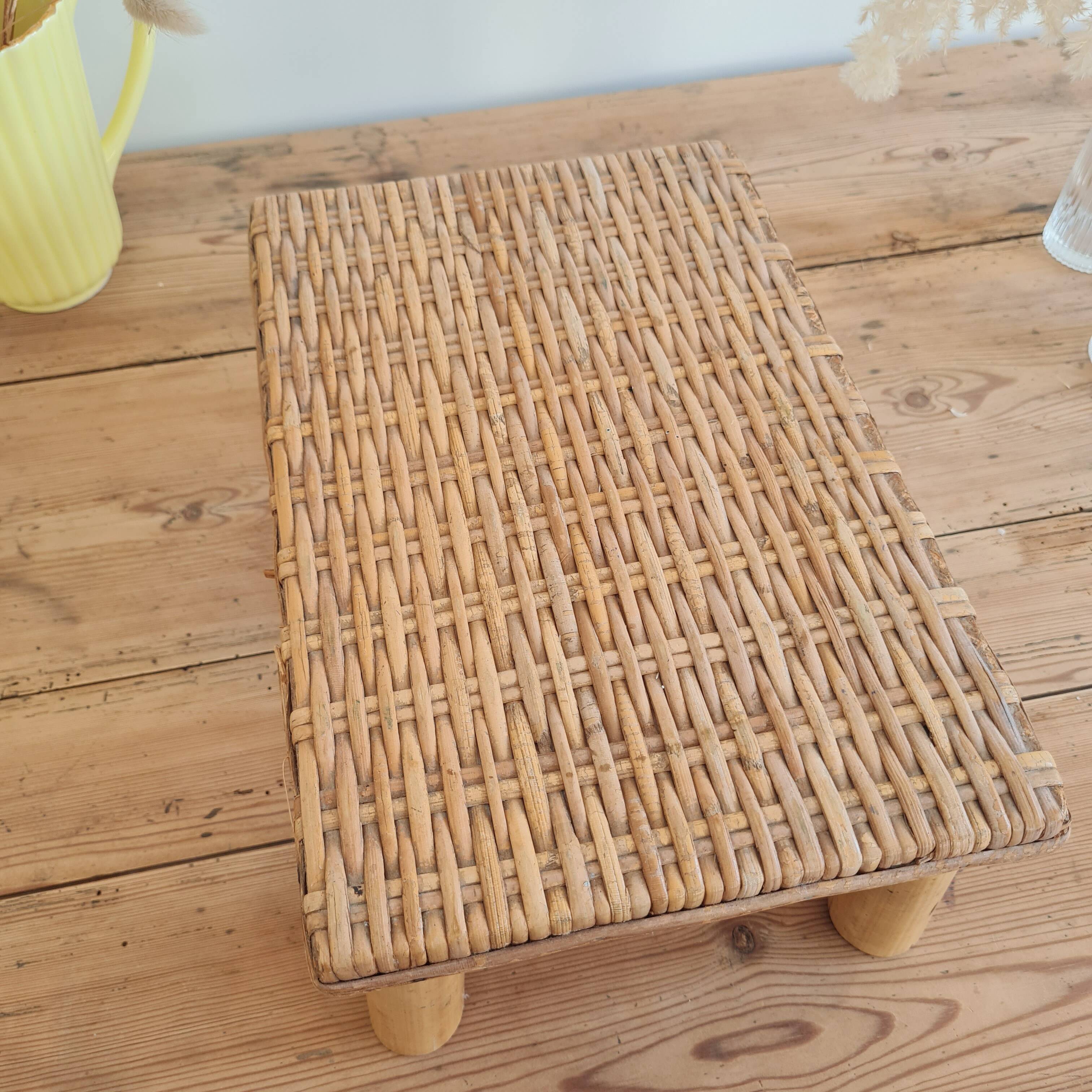 Stool - bamboo stool - bamboo plant stand