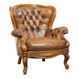 Fauteuil Chestfield en - antique