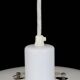 White Danish modern design multilayer pendant lamp / 1970s