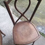 Pair of 1920s bistro chairs