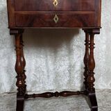 Walnut work table circa 1840.