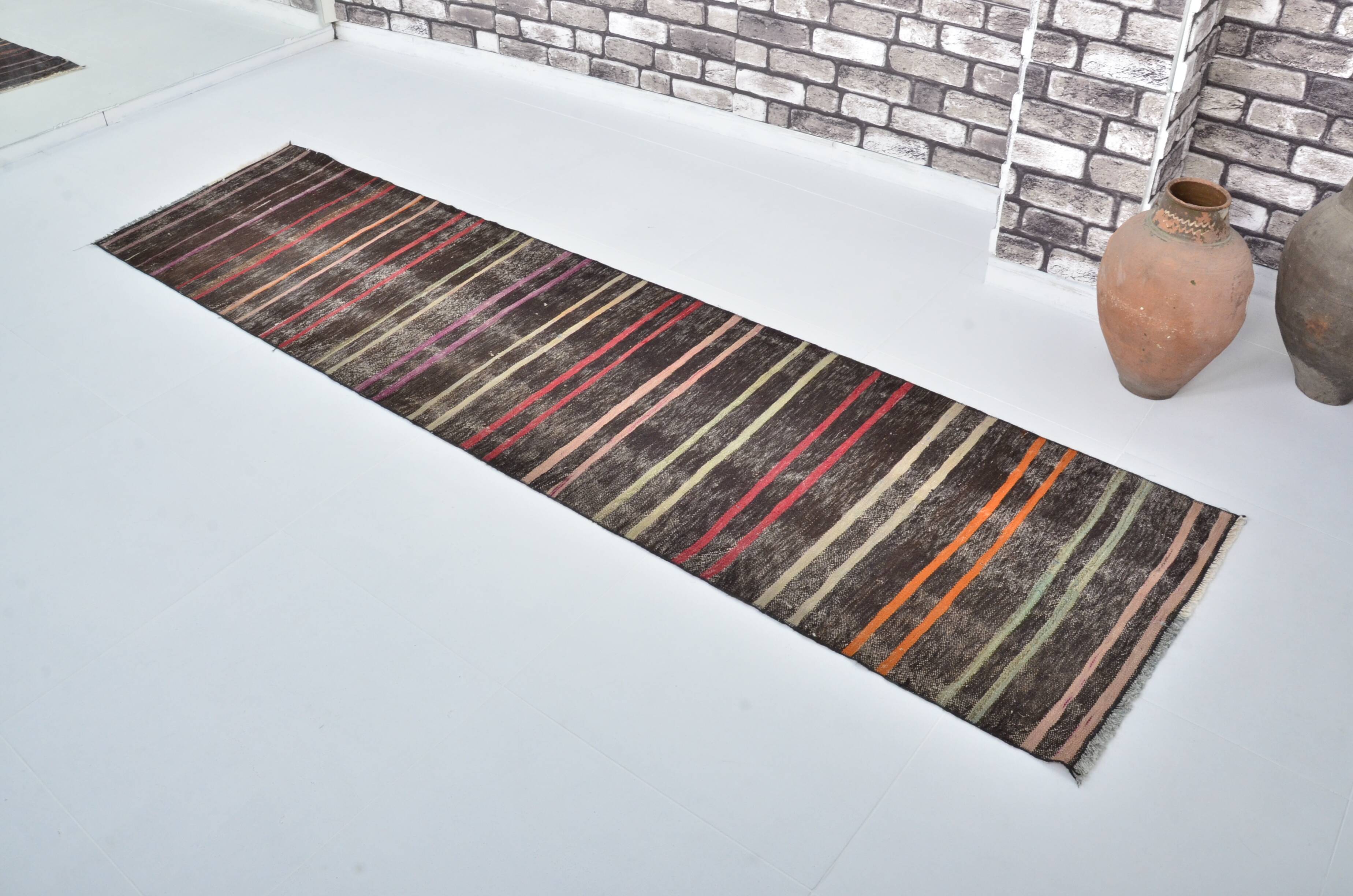 Tapis Kilim Oushak d'Anatolie à rayures