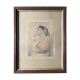 Henri Ryland, Portrait of a young woman, engraving, nineteenth century