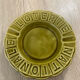 Cendrier vert kaki olive Loterie Nationale, Gien france, vide poche vintage, France