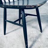 Mid-Century Scandinavian Design Curved Spindle Back Side Chair, Denmark, 1960s