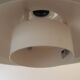 Lyfa pendant lamp from the 1970s, white metal shade, Denmark