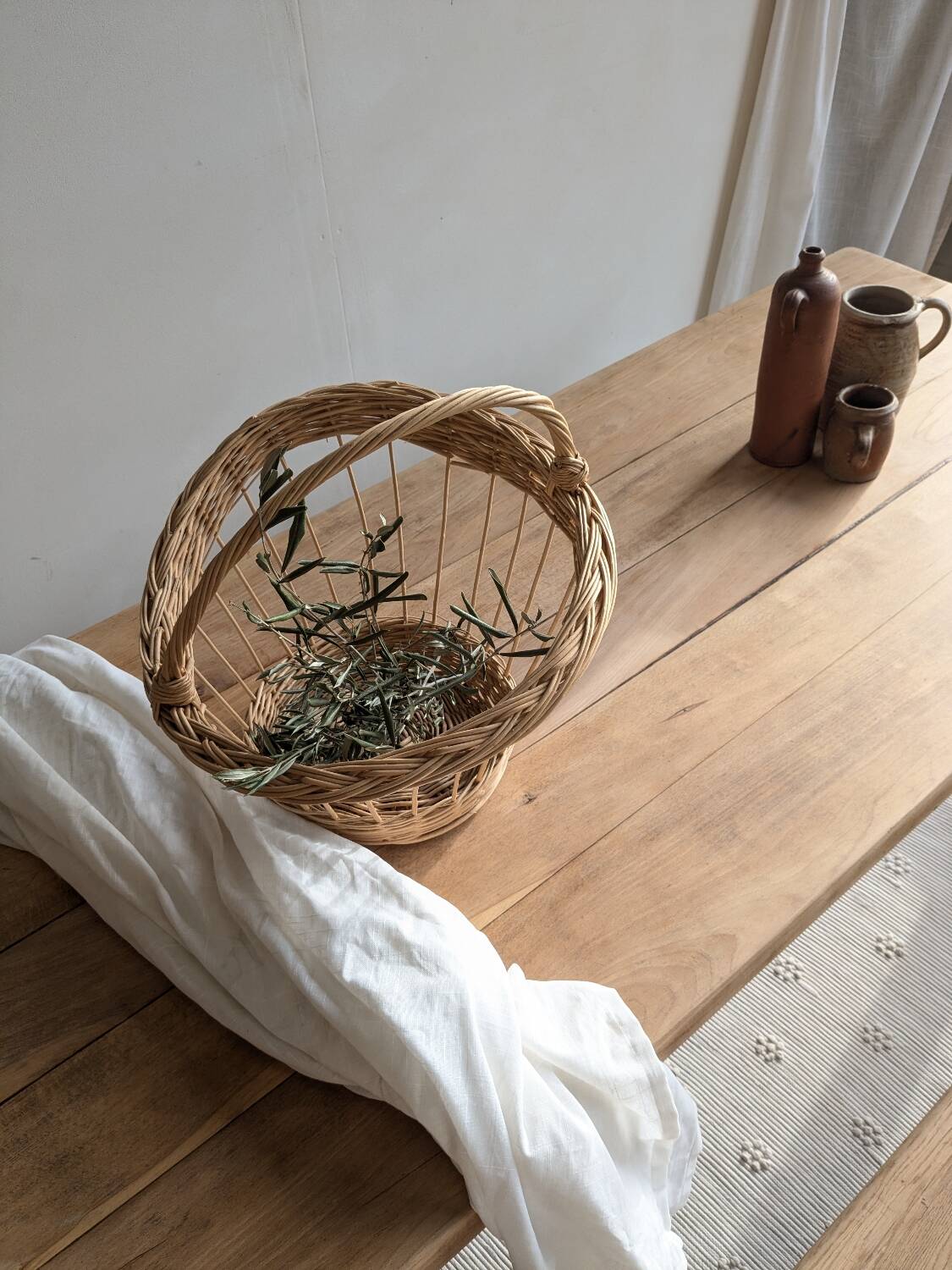 Restored farmhouse dining table