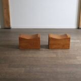 Paire de tabourets « Palle » par KJ Pettersson & Söner, Suède, années 1970