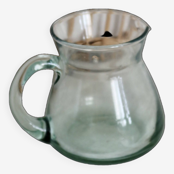 Small vintage glass pitcher