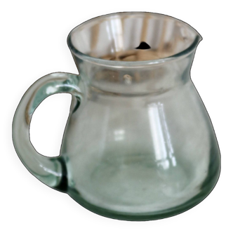 Small vintage glass pitcher