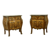 Pair of Napoleon III period chests of drawers