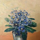 Acrylic on canvas still life bohemian countryside decoration small format