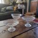 Trio of antique openwork pressed glass bowls – France, 1920–1940