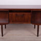 Rosewood desk by J. Svenstrup for A.P Mobler, 1960s