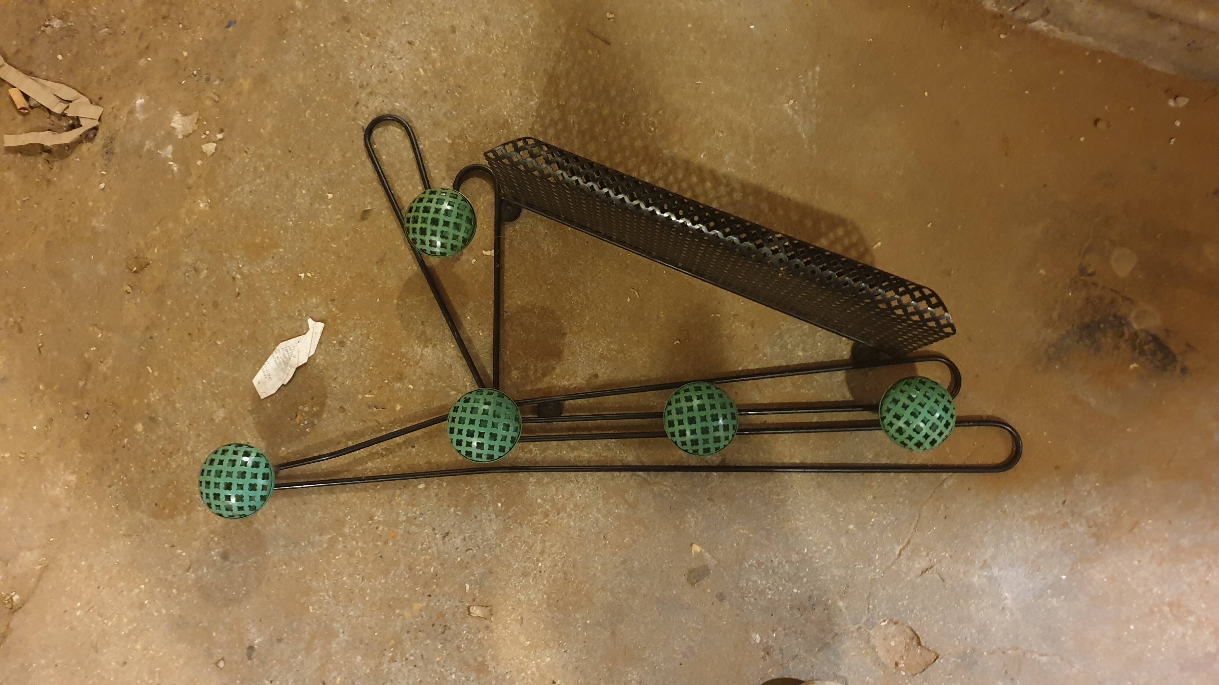 COAT RACK PATERE ROCKABILLY PERFORATED TOLE