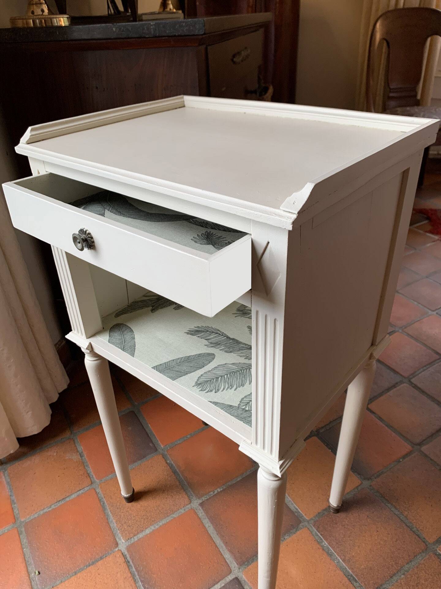 Vintage bedside table or side table