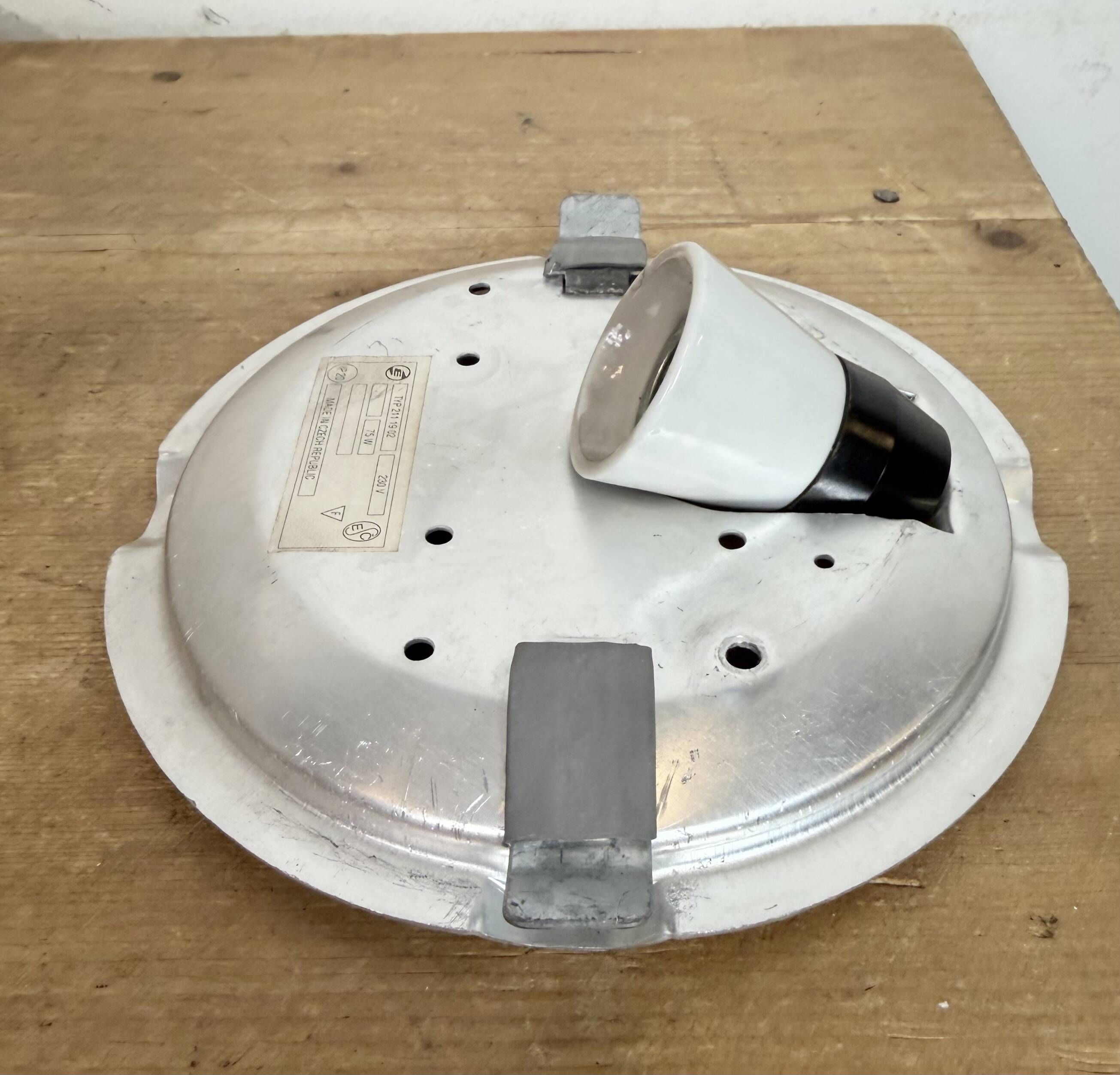 Vintage Wall Or Ceiling Light with Milk Glass, 1970s