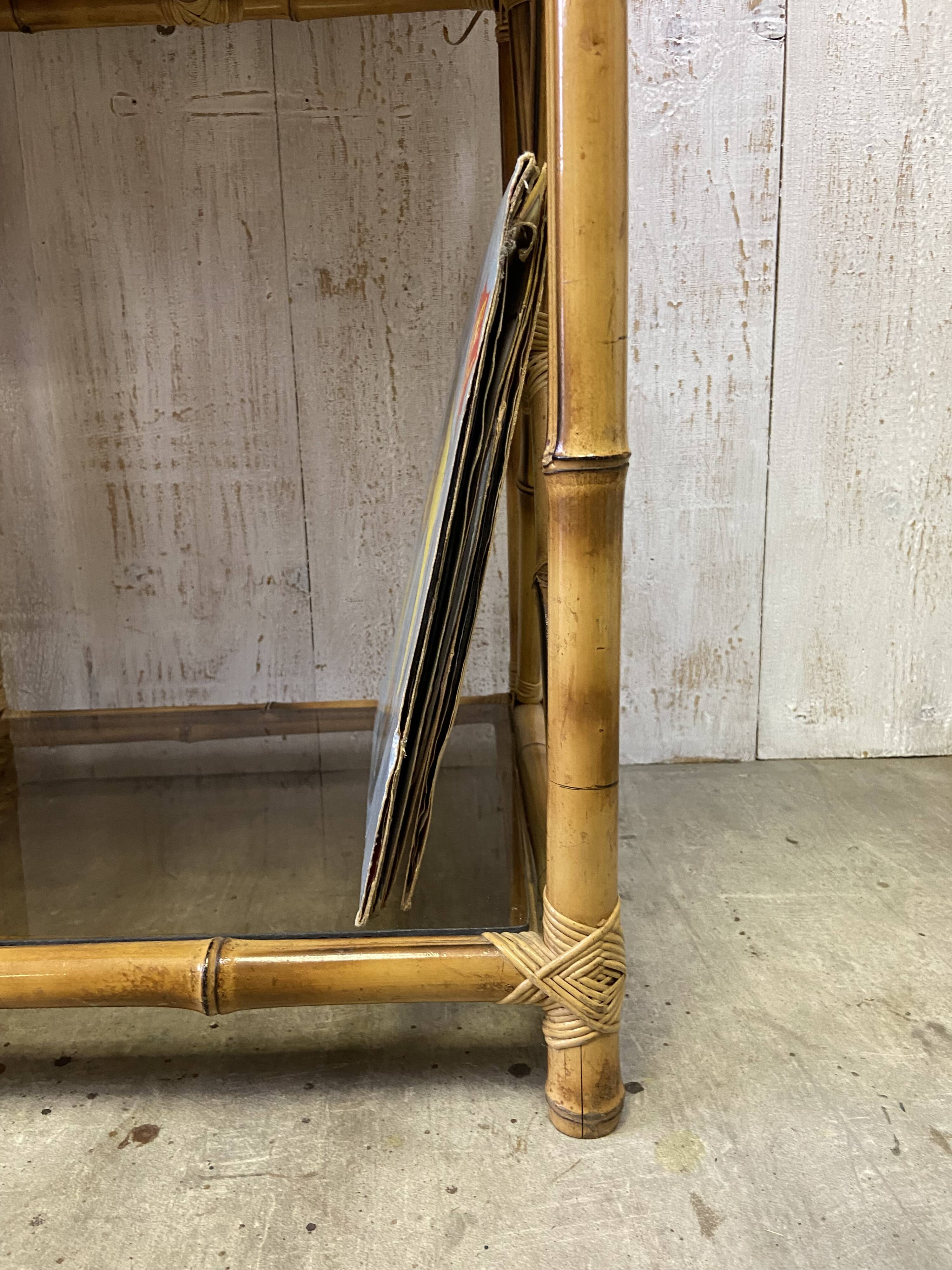 Vintage rattan shelf