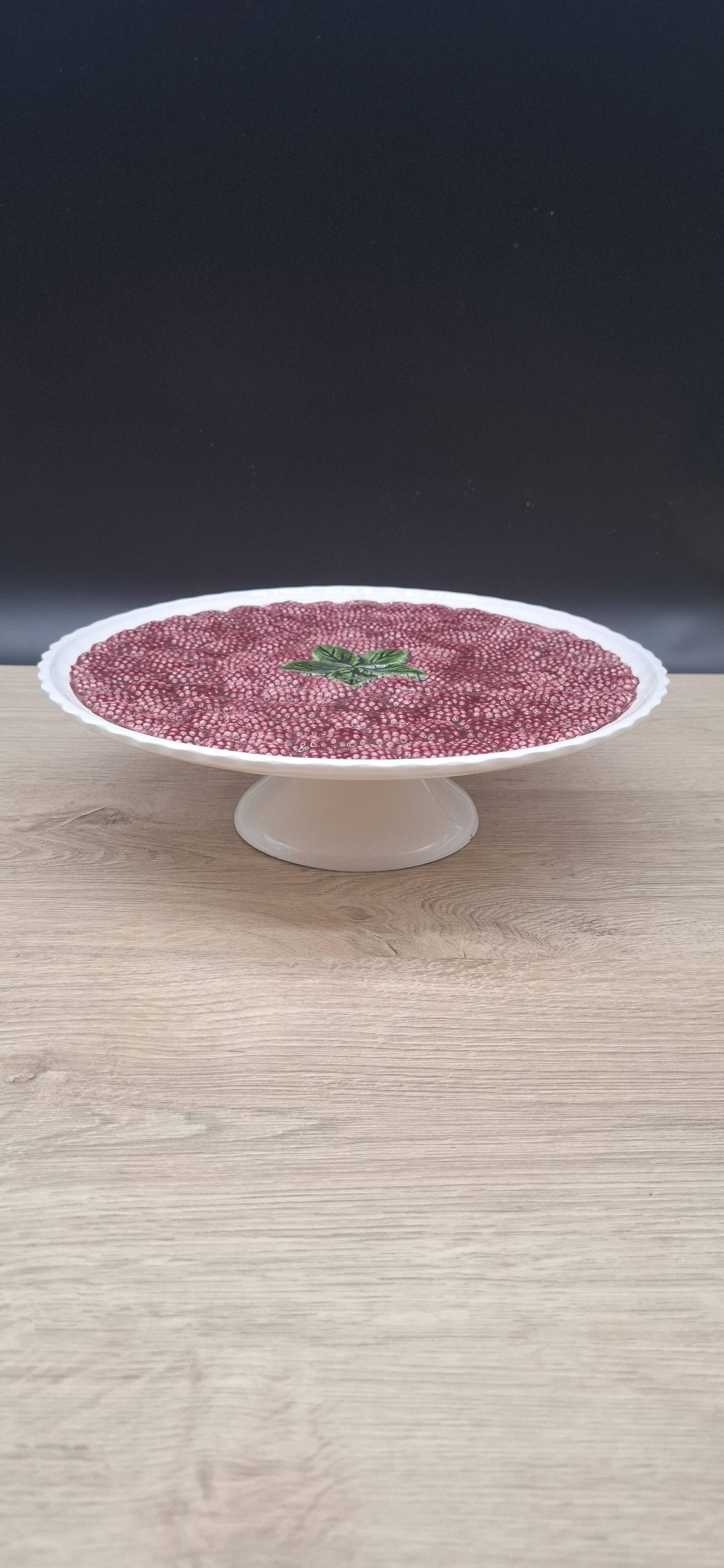 Raspberry slushie cake dish