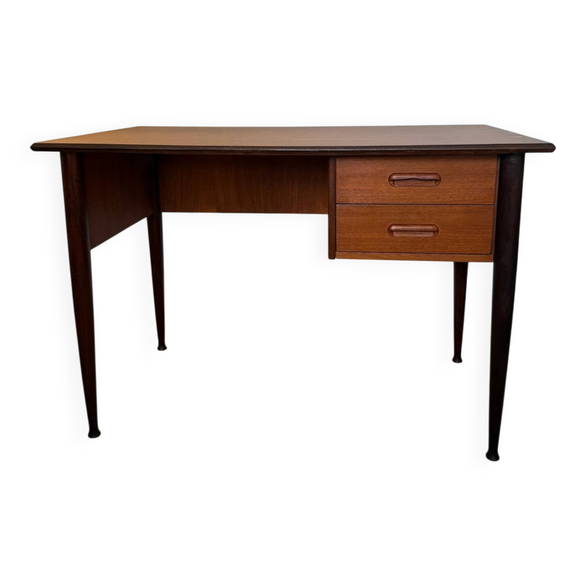Bureau vintage style scandinave pieds fuselés
