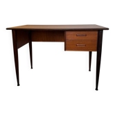 Vintage Scandinavian style desk with tapered legs.