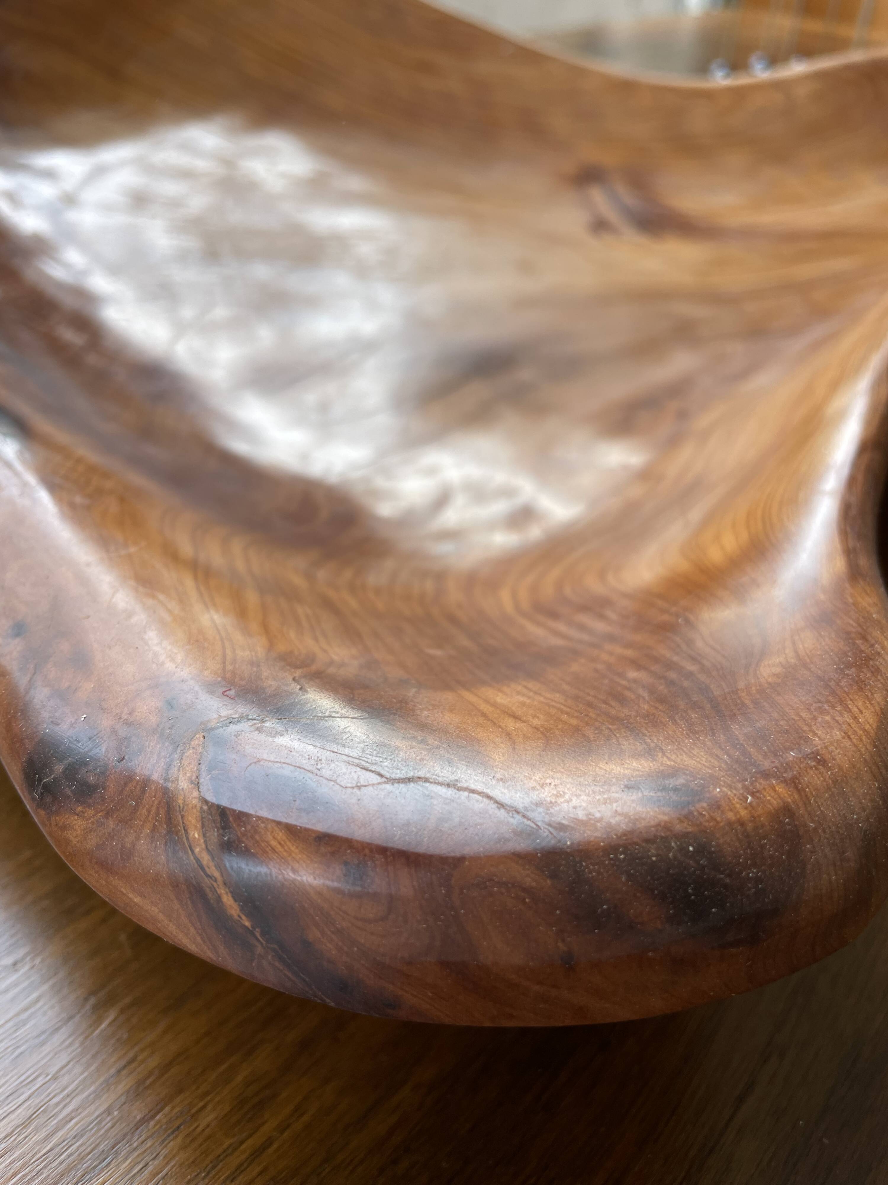 XL thuja root wooden dish
