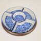 Vintage Chinese Blue Flower Porcelain Snack Bowl with Appetizer Bowls