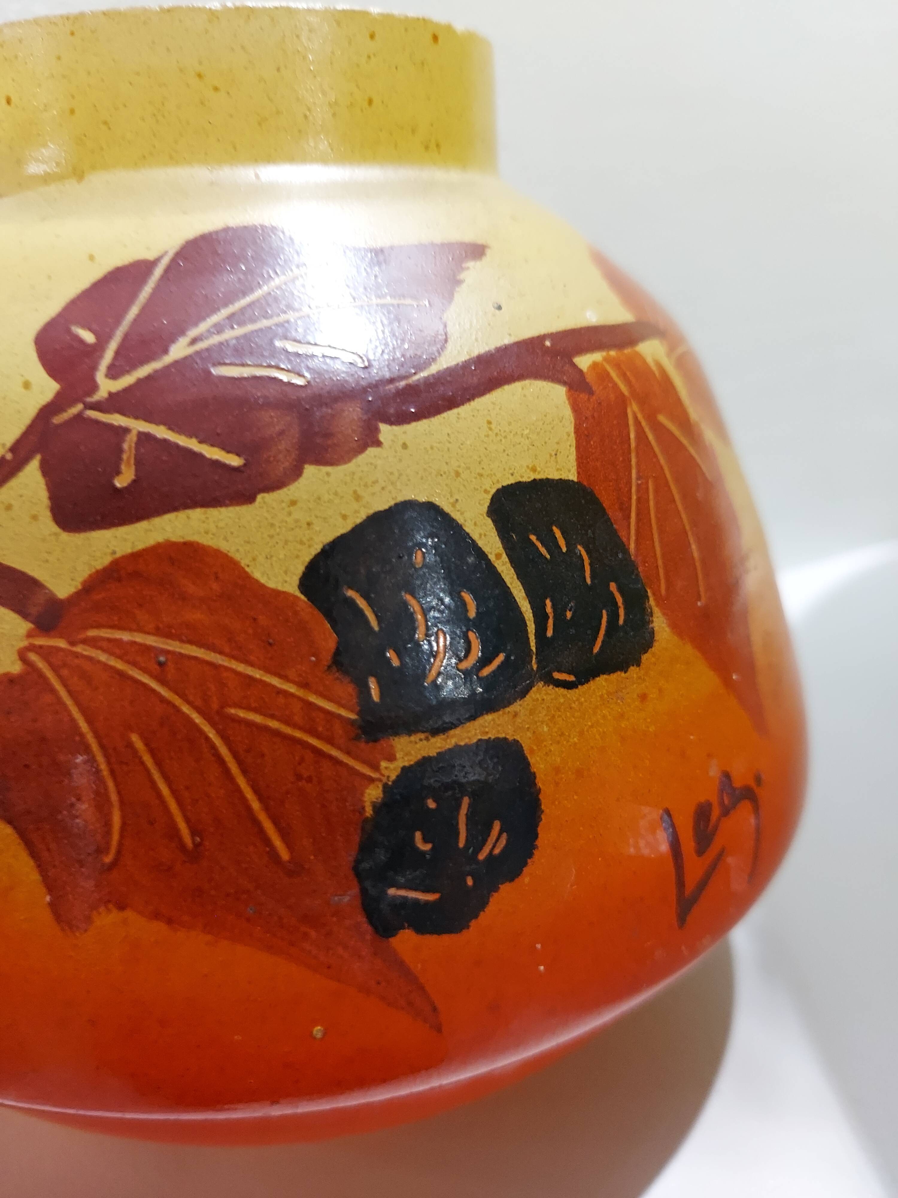 Glass vase art deco 1930