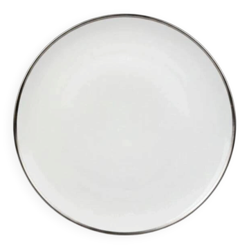 Plat à tarte Raynaud modèle Fontainebleau platine