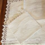 2 monogrammed pillowcases