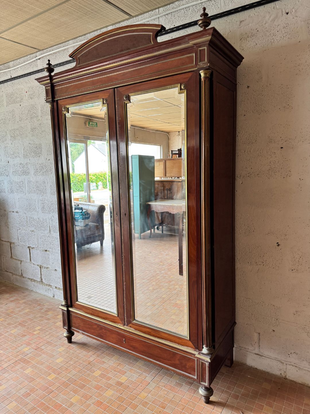 Louis XVI mahogany wardrobe